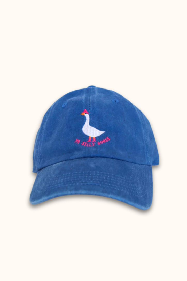 'Ya silly goose' Blue Cap