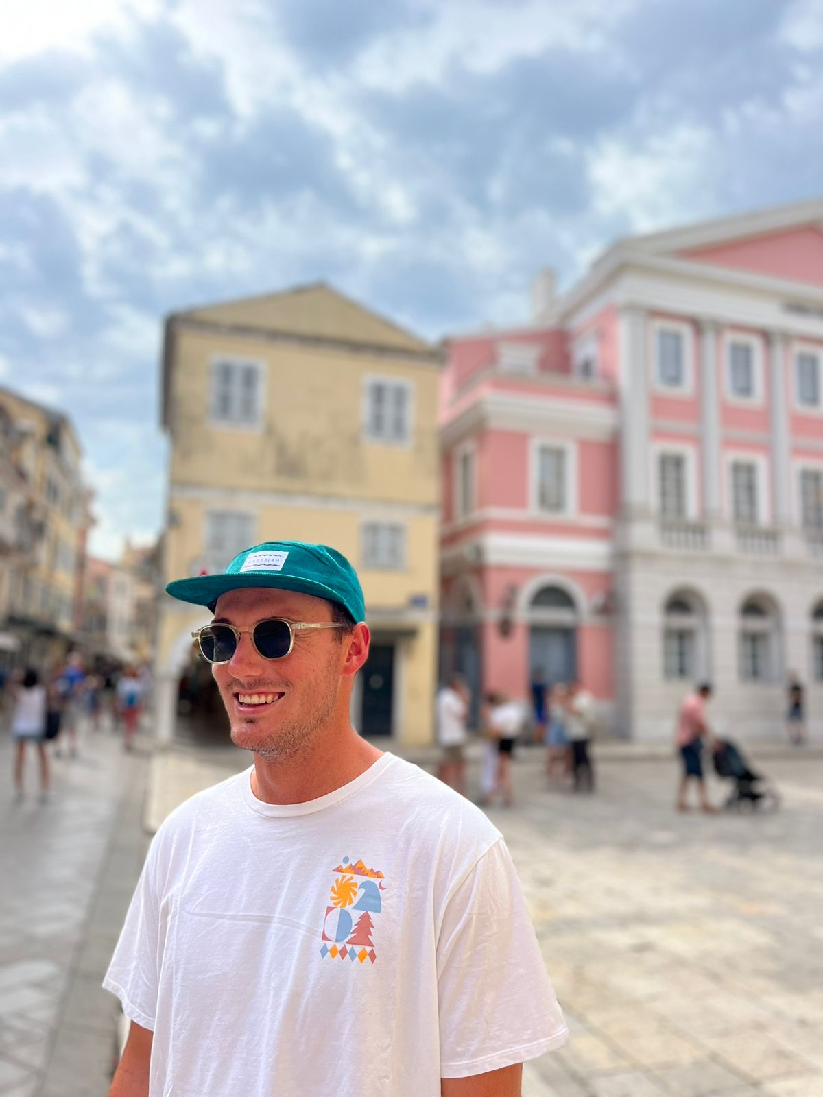 5 Panel cap - Teal cords