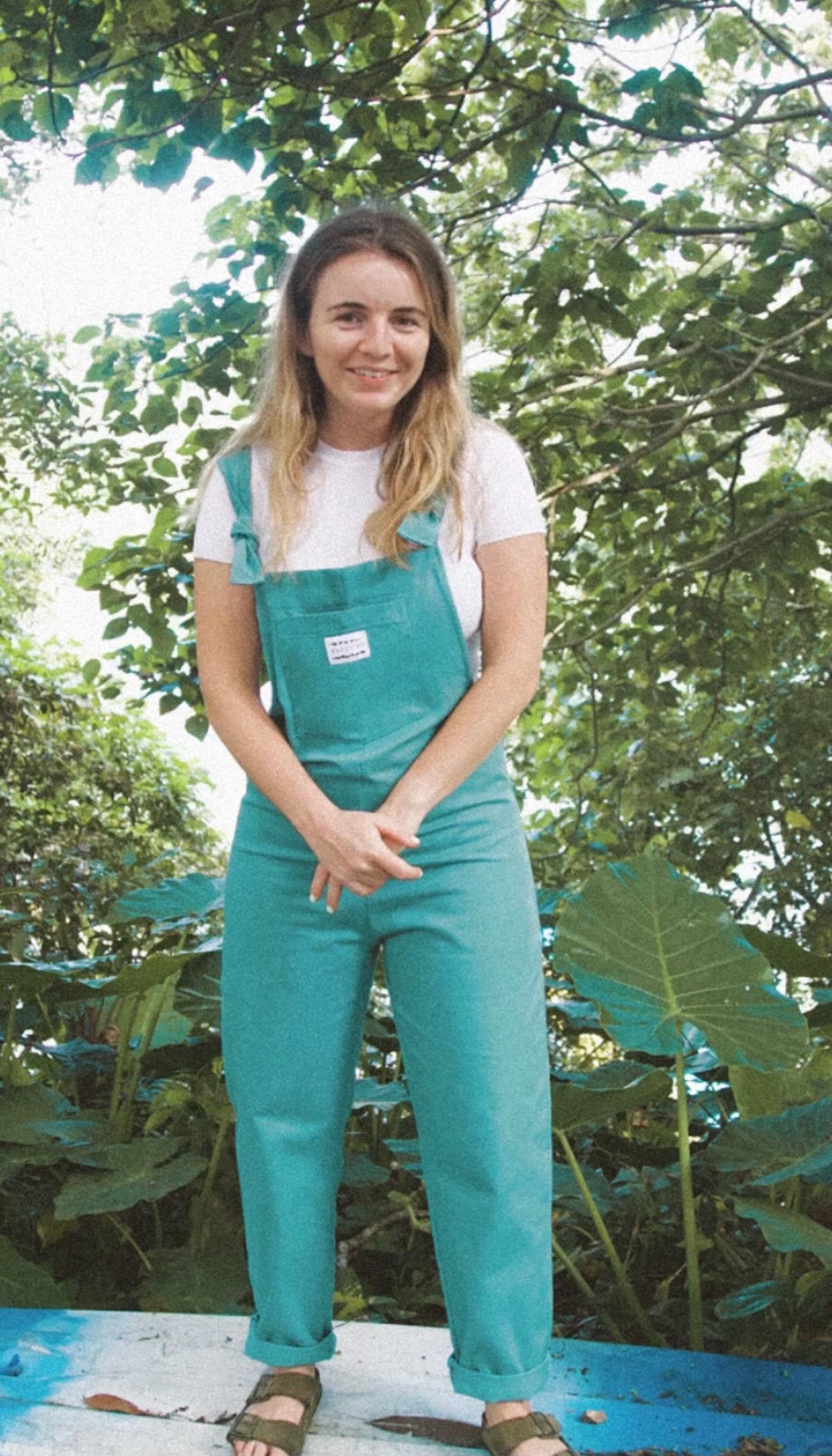 'Teal' Long dungaree
