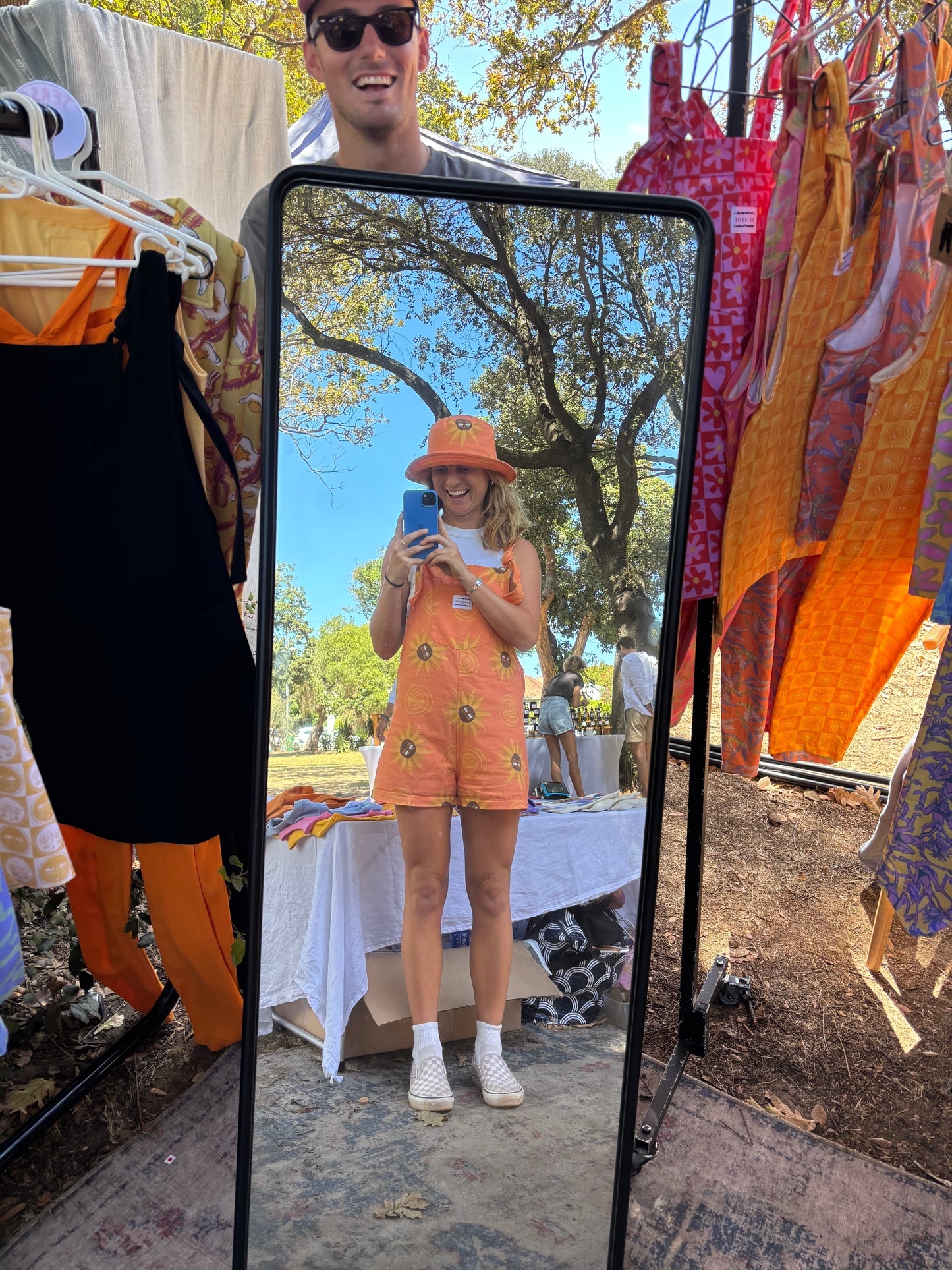 'Orange sunflowers' hat