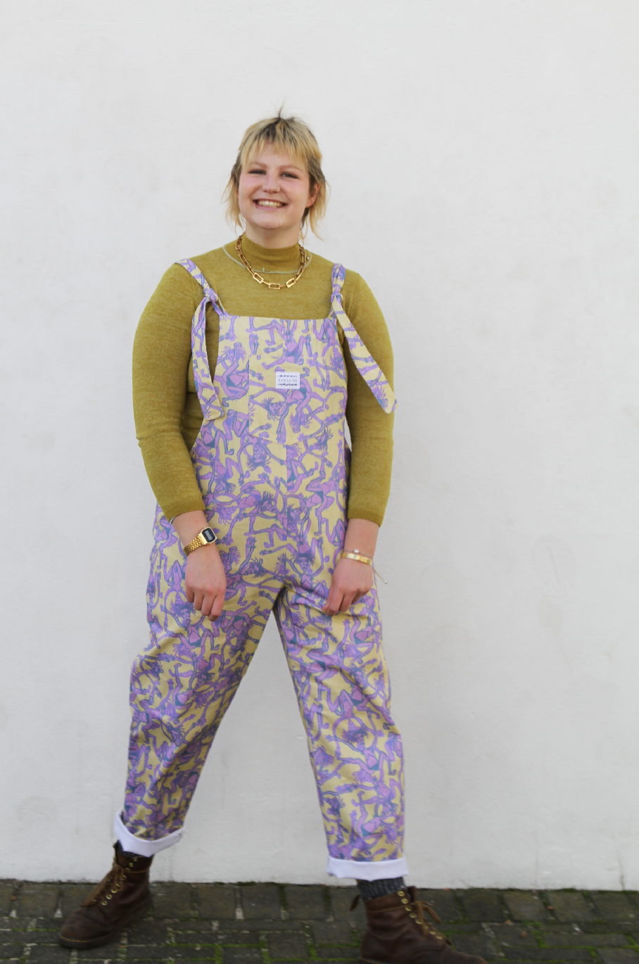 'Crazy Lady' Long dungaree
