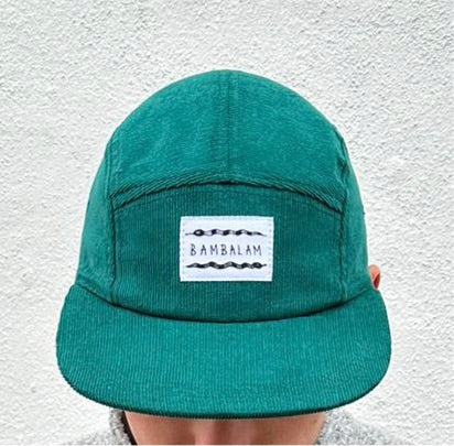 5 Panel cap - Teal cords