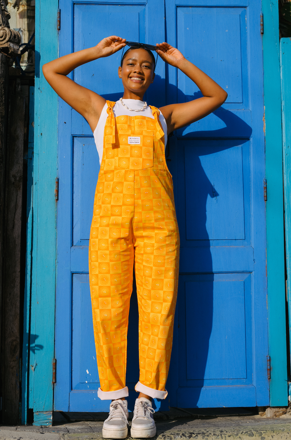 'Suspicious suns' Long dungaree
