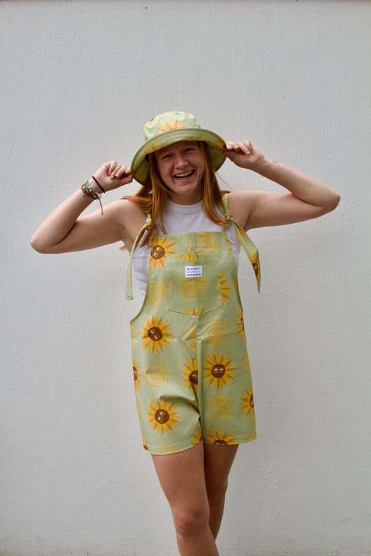'Sunflower' Short dungaree