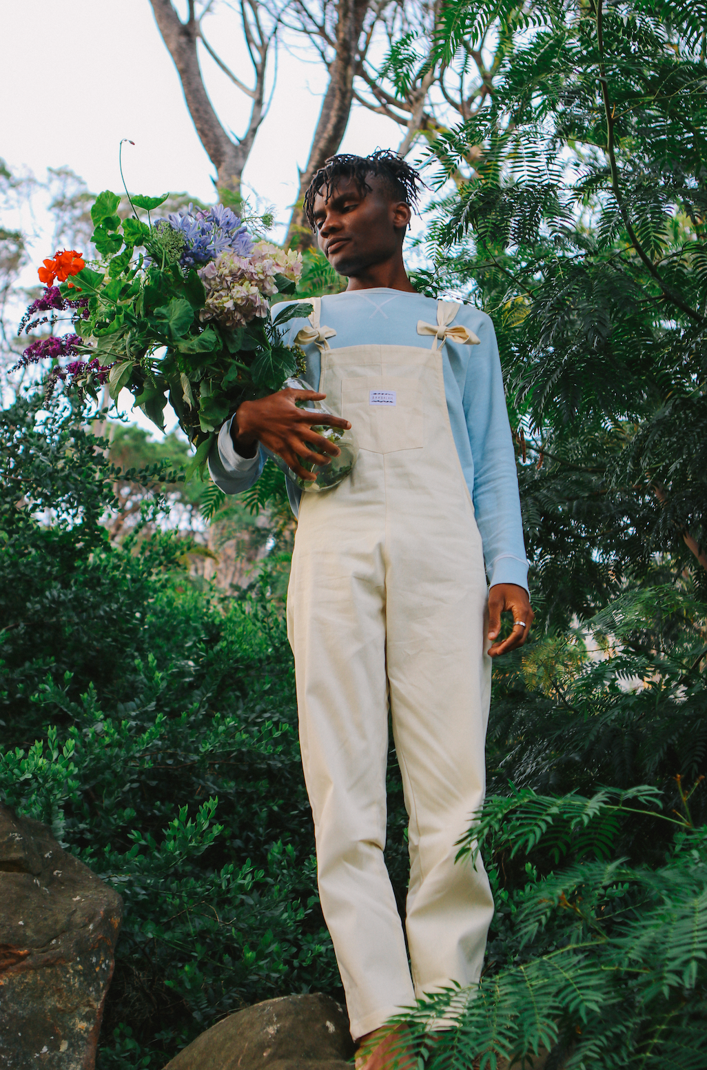 'Beige' Long dungaree