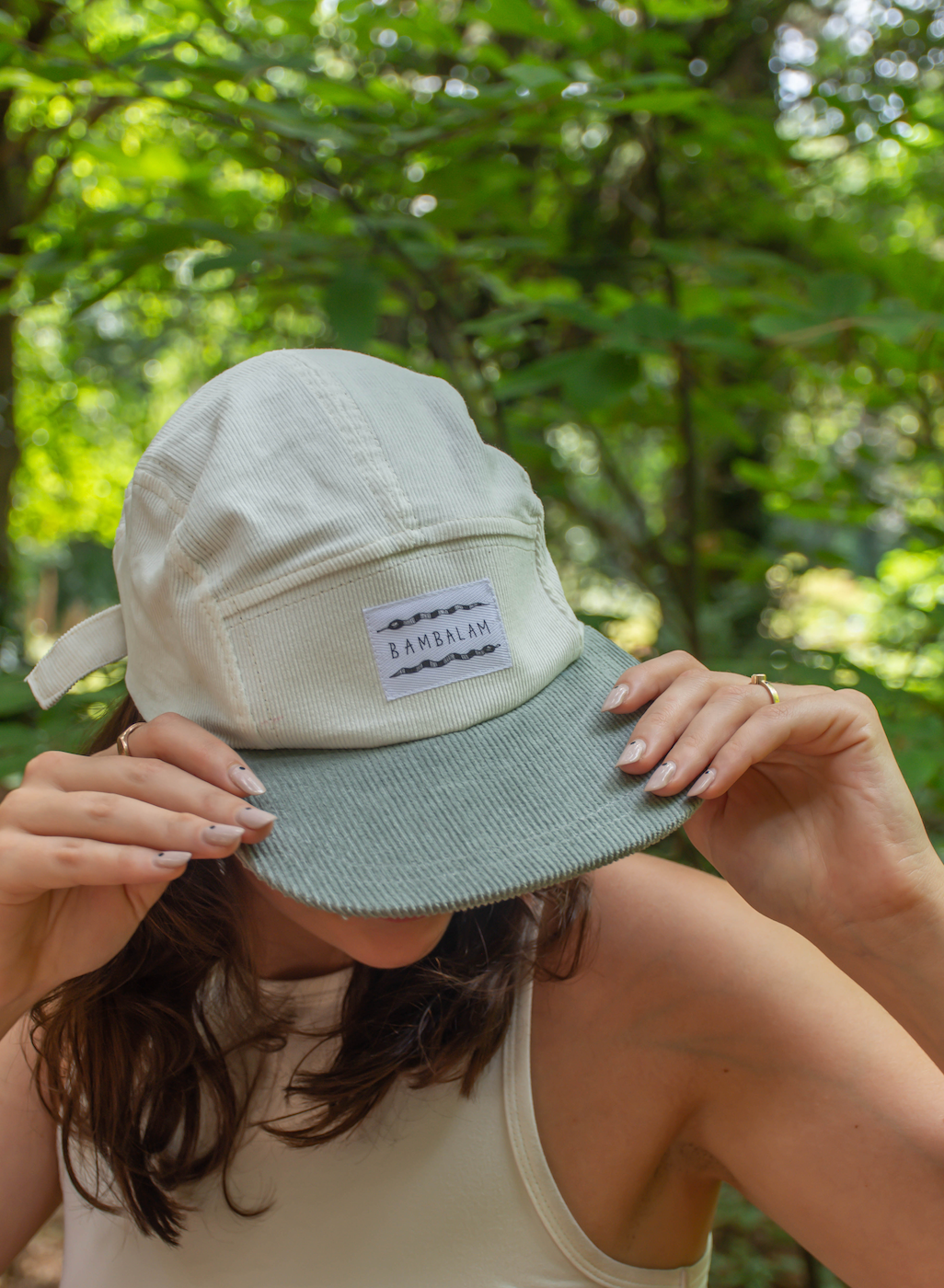 5 Panel Cap - Sage Cords