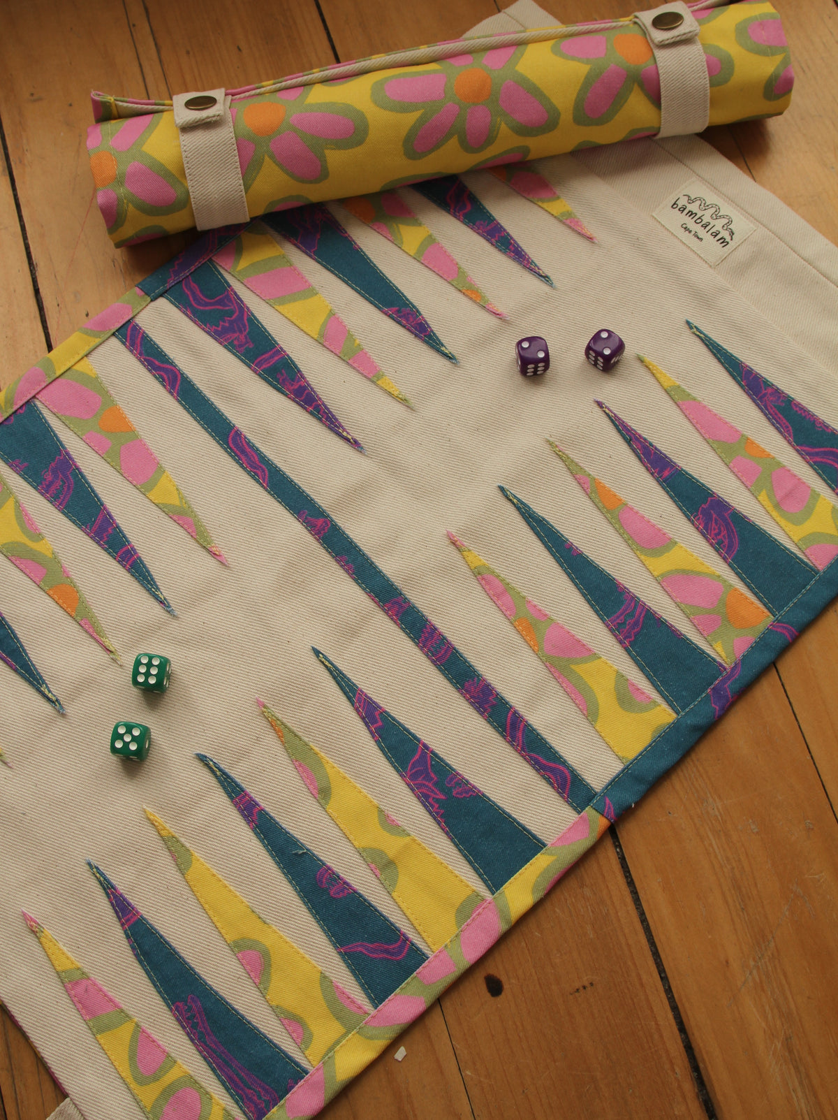 ‘Oopsie daisies' x ‘Roller crocs' backgammon