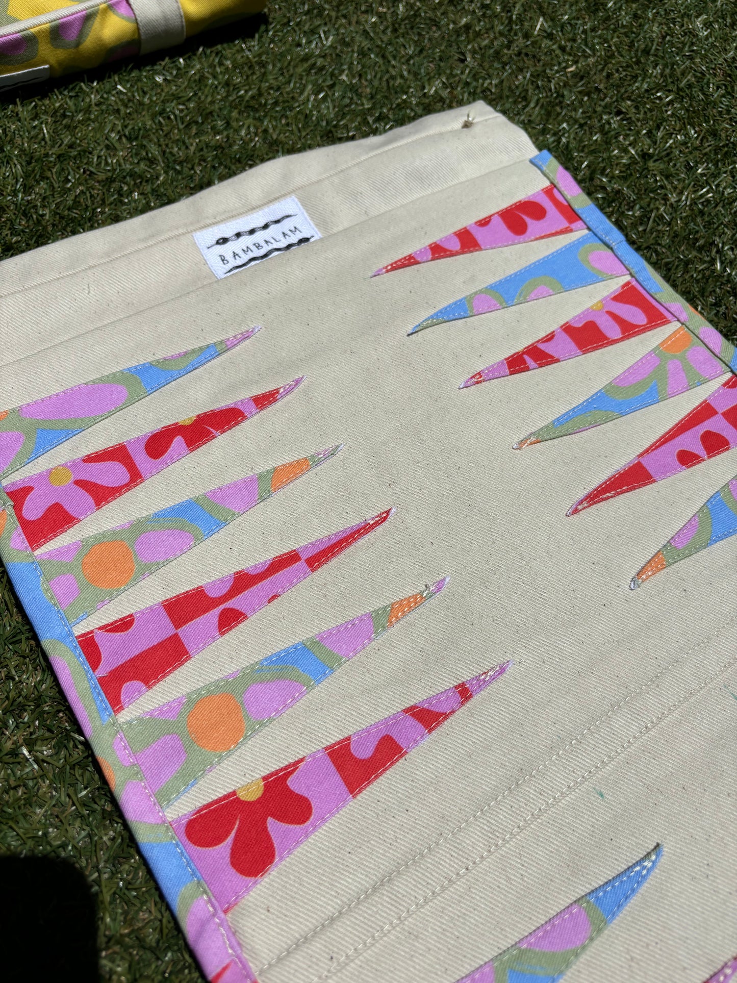'Love is the Honey' x 'Oopsie daisies blue ' Backgammon