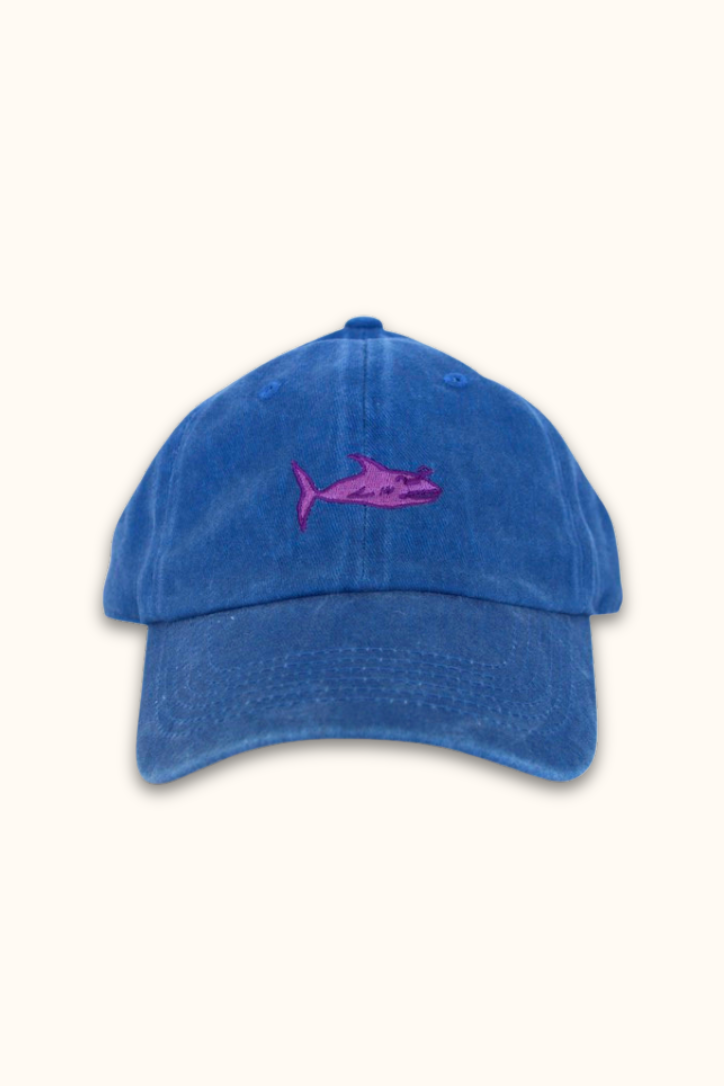 'Salty Shark' Blue Cap