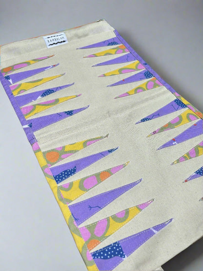 'Flirty fowl x 'Oopsie Daises yellow' Backgammon