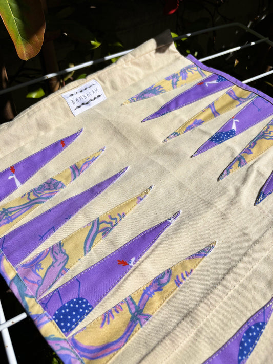'Crazy Lady x Flirty fowls' Backgammon