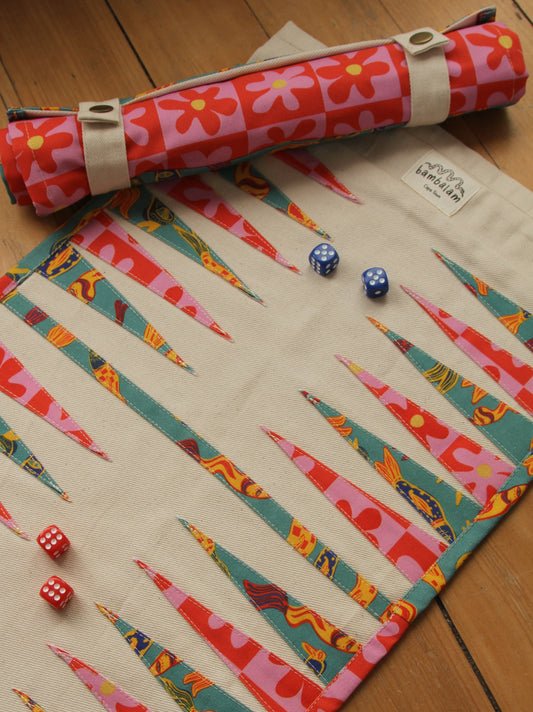 'Funky fish x Love is the honey' Backgammon