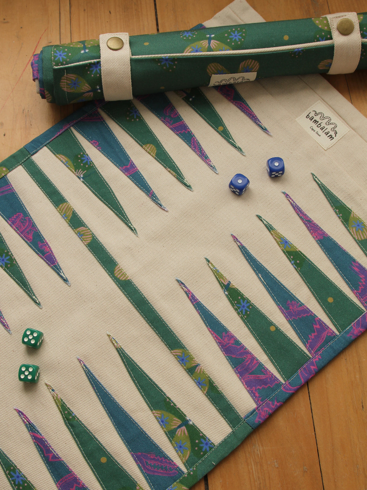 ‘Disco butterflies’ x ‘Roller crocs’ backgammon