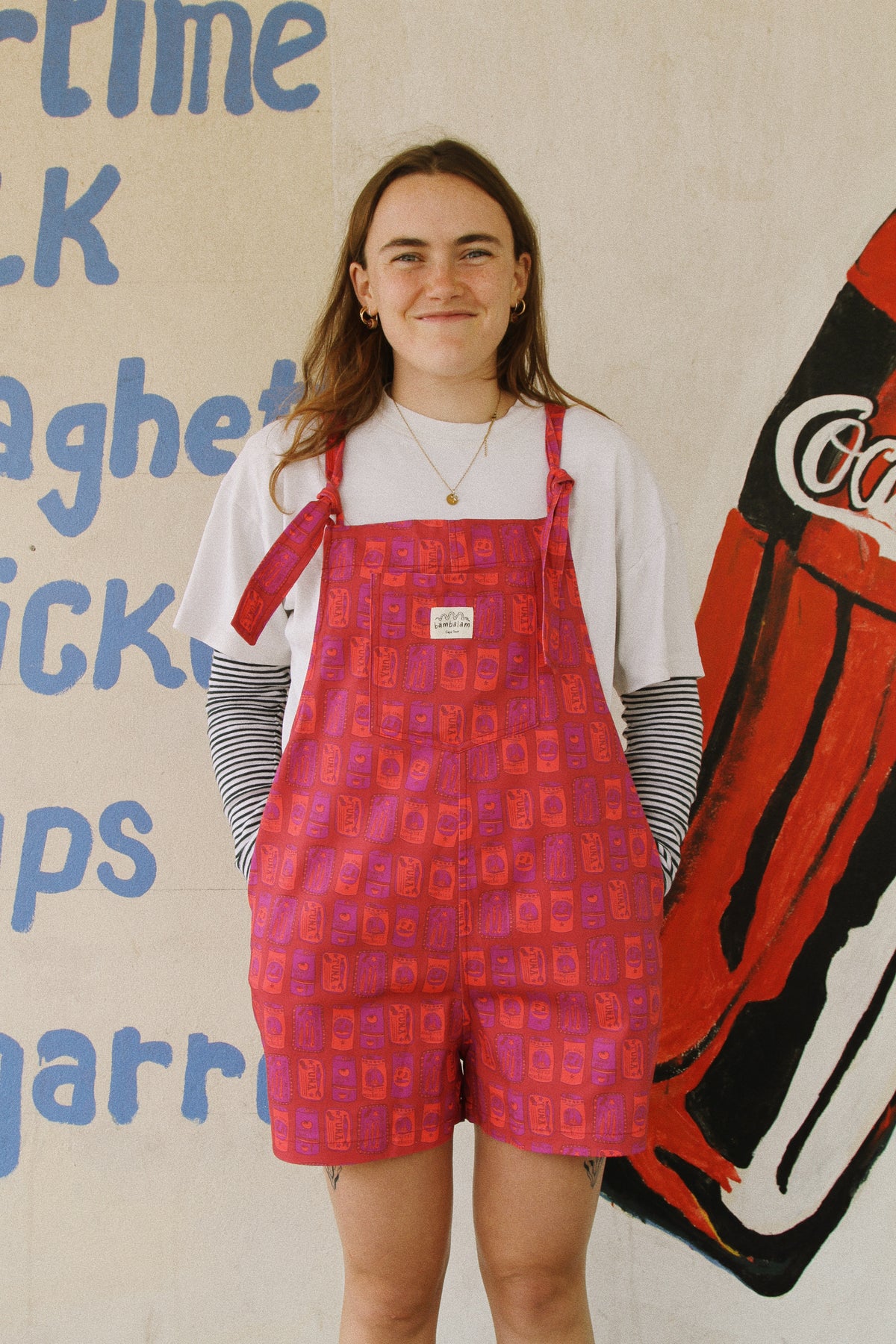 'Tins on Toast' Short Dungaree