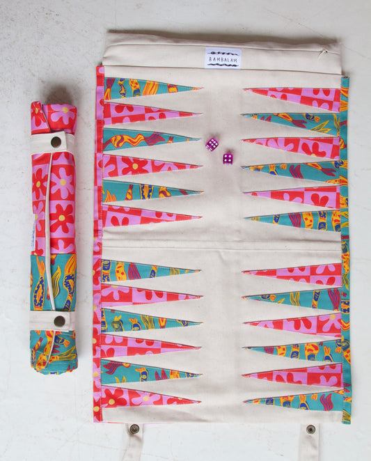 'Funky fish x Love is the honey' Backgammon