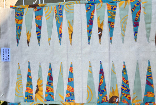 'Funky fish' x 'Sunflower' Backgammon