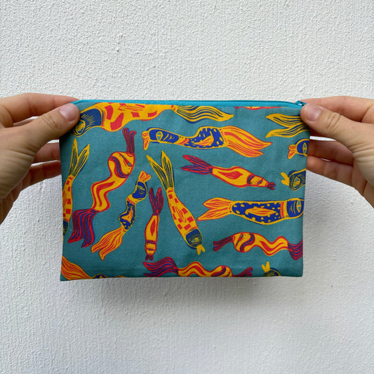 'Funky fish' small pouch