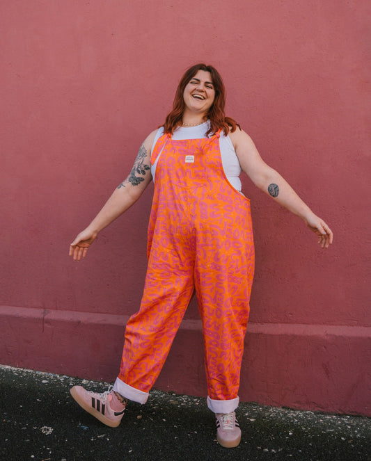 'Loopy lamps' Long dungaree *NEW