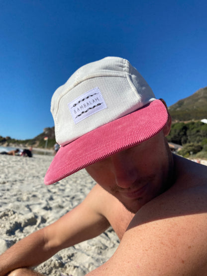 5 Panel Cap - Pink Cords